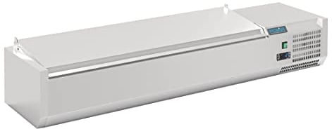 Polar G-Series Countertop Prep Fridge with Lid - Stainless Steel - Capacity for 6 x 1/4GN Pans - 110W