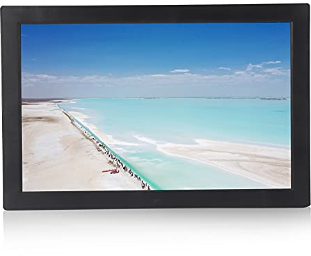17 Zoll Digitaler Bilderrahmen, 1440 X 900 HD Digitaler Bilderrahmen, Musikvideo-Bildwiedergabe, Digitaluhr-Kalenderfunktionen(EU)
