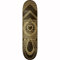 Centrano Unisex – Erwachsene Home Heart Skateboard Deck, Schwarz/Gold, 8.125