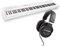 Alesis Recital White + auriculares HDH40 de M-Audio - Teclado de Piano Digital Eléctrico con 88 Teclas Semipesadas de Tamaño Completo y Auriculares de estudio de diseño cerrado