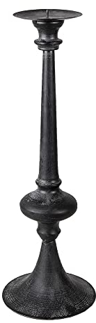 Clayre & Eef 6Y4468 Kerzenständer Schwarz Ø 15x45 cm