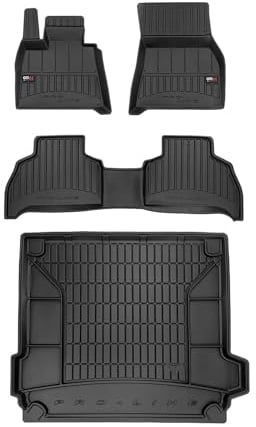 OMAC Fußmatten & Kofferraumwanne Set für BMW X5 G05 2018-2025 Gummi Schwarz 4X