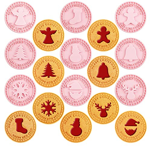 BSITSSS 9 Pièce Emporte Piece Noel, Noël Emporte Piece Patisserie Noel Emporte Piece Biscuit Pour Décoration de Gâteau Fondant Biscuit Cookie Pâtisserie Decoration Noel(Decoration-A)
