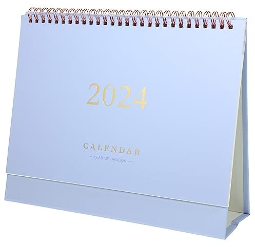 NUOBESTY Bürokalender Tischkalender 2023–2024 Tischkalender 18 Monate Wandkalender Kalenderplaner 2024 Kalender Für Büro Zuhause Desktop-Kalender