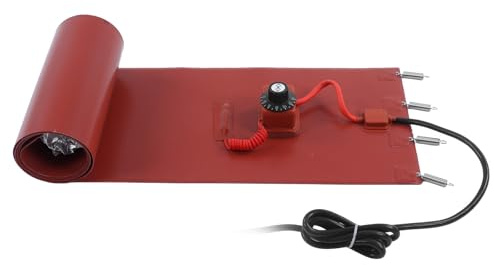 Silikon-Heizkissen, Fass-Eimer-Heizung, 200-l-Ölfass-Heizgürtel, Silikon-Heizkissen mit Elastischer Feder und Thermostat, Fass- und Eimer-Heizung (EU-Stecker 220 V)
