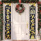 Door Banner Party Decorations,80th Happy Birthday Banner, Black Gold Happy Birthday Party for Boys Girls Women Men 80 Years Old Birthday Party Indoor Outdoor Decor Supplies