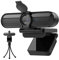 Cámara web 2K, cámara de transmisión FHD con 2K/30fps, 1080P/60fps, enfoque automático, micrófonos duales con cancelación de ruido, cubierta de privacidad y trípode, para