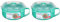 Sistema Microwave Bol petit-déjeuner | Récipient micro-ondes rond avec couvercle | 850 ml | Sans BPA | couleurs assorties | 1 pièce (Lot de 2)