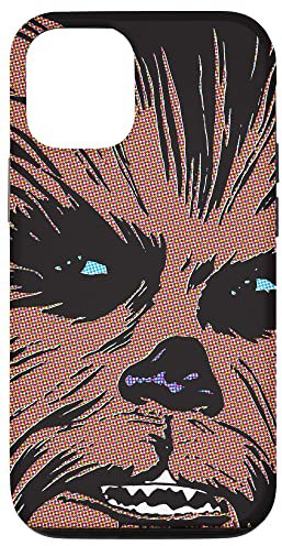 iPhone 12/12 Pro Star Wars Chewbacca Chewie Face Comic Book Black Case