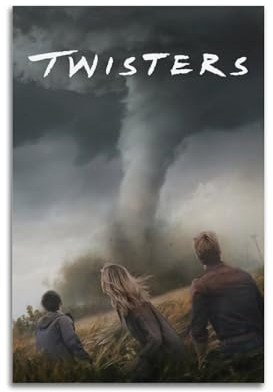 Zamgg Twisters Poster, Wandkunst, Dekor, Leinwandposter und Drucke für Zimmer, ästhetisch, 50 x 75 cm, ungerahmter Stil
