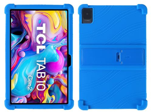 YIFENGXING Funda para TCL Tab 10 Gen2 Tableta 10.4 Pulgadas Una Sola Pieza Suave Silicona Fundas con Soporte Caída Protección Ultradelgada Shell (Azul Oscuro)