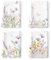 Arquiel Küchentücher Baumwolle 4 Stück, Geschirrtücher 100% Baumwolle Lila Blume Küchenhandtuch Set Multi-Purpose Hochwertige Küche Trockentuch Bar Handtücher 48 x 70CM