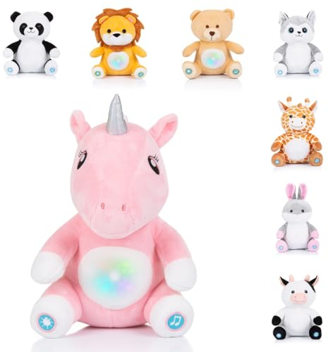 Chipolino Peluche Musique Boîte à Musique Trois berceuses différentes, veilleuse, Coloris:Rose