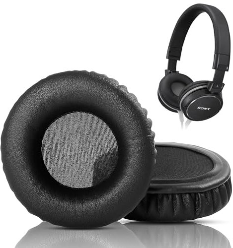 ZX610 Professional Earpads Cushion Replacement Compatible with Sony MDR-ZX610 Headphones Ear Pads with Skin-Friendly Leather and Memory Foam
