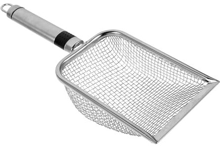 VICASKY Strandschaufel Aus Netzgewebe Zum Sandfiltern Leichtes Schaufelwerkzeug Für Draußen Sandfilterschaufel Aus Metallnetz Zum Muschelsammeln Am Strand