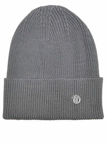 Tazzio Beanie Mütze für Herren und Damen Unisex Wollmütze Strickmütze Winter A500 (Grau)