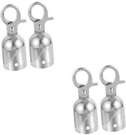 WOONEKY 2sets Outdoor Decking Seil Kette Armaturen Wetterfeste Seil End Kappe Haken Für Treppe 2 Stücke * 2