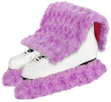 lasuroa Ice Skate Blade Covers and Towel, Ice Skate Guard Fuzzy Hockey or Figure Skating Soakers Soft Skate Blade Covers for Kids Adults Ice Skating Accessories Gifts