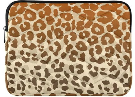 Laptop-Hülle für 33-35,6 cm (13 - 14 Zoll), coole Hülle für Laptop, Leopardenmuster, Reise-Laptop-Tasche für Laptop