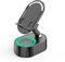 Generic Induction Bracket Speaker, 5-in-1 Cell Phone Stand with Wireless Induction Bluetooth Speaker, Power Bank, Atmosphere Light, Black