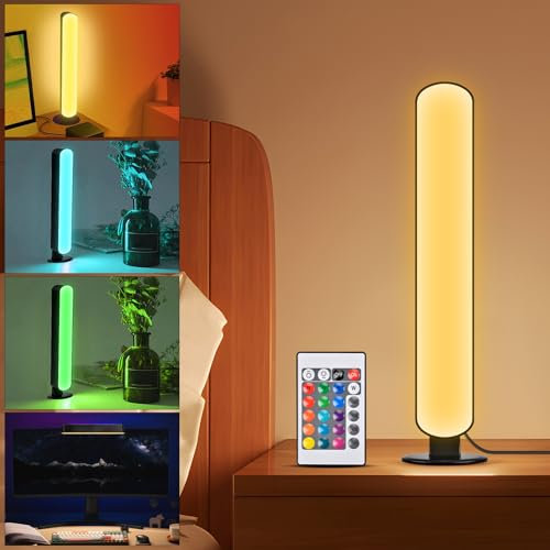 NIKYJM LED Light Bars Lampade Ambientali RGB Light Bar 25 x 4cm Led Gaming Lampada con Telecomando per TV PC Giochi Film Decorazioni per la Stanza