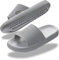 Donpapa Zapatillas Mujer Hombre Chanclas Sandalias Verano Pantuflas Playa Piscina Baño Comodas Suaves Ducha Interior Exterior Gris 280