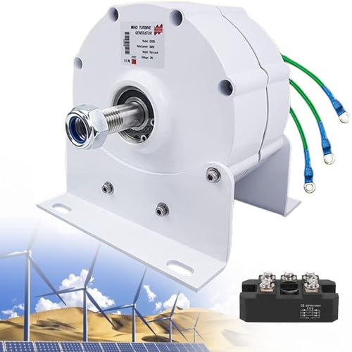 12000W Generador de imanes permanentes sin engranajes de 12V 24V 48V Aerogeneradores alternador trifásico de CA para generador de turbina eólica de agua DIY,24V