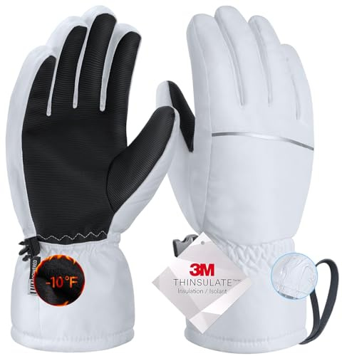 PULIOU Handschuhe Herren Damen Winter Thermo Fahrradhandschuhe Warme Winterhandschuhe Winddichte Touchscreen Laufhandschuhe Sporthandschuhe zum Laufen Radfahren Klettern
