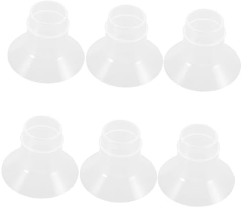 Warmhm 6pcs Reusable Silicone Flange Inserts Breast Pump Adapter Wearable Parts for Compatible Breast Pumps