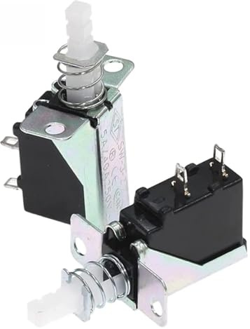 AHHQD Microinterruptor de 5 piezas con llave recta y autobloqueo KCD-A10 SW-3 A04, interruptor encendido 2 pines resorte exterior A for control campana extractora .0220