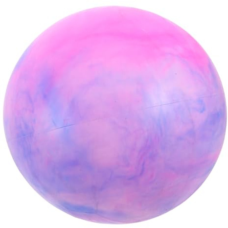 Toyvian 3 Stück Kleiner Pilates Ball 35cm PVC Gymnastikball Rosa Aufblasbar und Tragbar für Yoga Workouts und Fitness Training zu Hause
