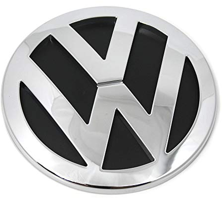 Volkswagen 7H0853630ULM Emblem Logo chrom glänzend, für VW T5 Modelljahr 2003-2010 mit Heckklappe