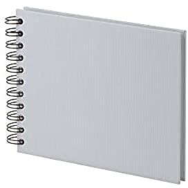Rössler Papier 1329452171 - S.O.H.O. Wire-O Fotoalbum 195 x 145 mm, 40 offwhite Seiten, Stone, 1 Stück