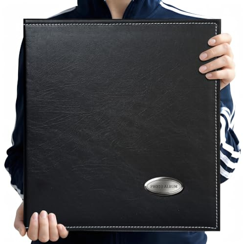 Zoview Self-Adhesive Photo Album, Dust-free, glue free and waterproof Scrapbook Album, Family album, Leather Cover, Hand Made DIY Albums Holds 3x5, 4x6, 5x7, 6x8,8x10 photos