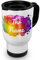 printplanet® Thermobecher weiß mit Namen personalisiert - Motiv Color Paint individuell gestalten - Coffee To Go Becher, Thermo-Tasse
