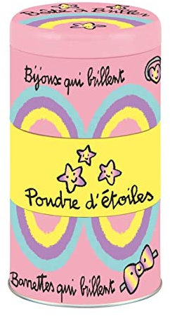 Derrière la Porte - Boîte à Bijoux empilable Poudre d'étoiles - Plat à bijoux Rose Rond