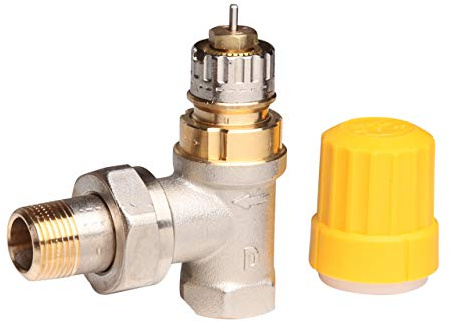 Danfoss Ventilgehäuse RA-UN 10 R 3/8, Eck, matt vernickelt 013G3001