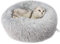 Queta Katzenbett Schöne Tierbett, Klein Hund Bett Haustierbett Plüsch Weich Runden Katze Schlafen Bett (50cm, Hellgrau)
