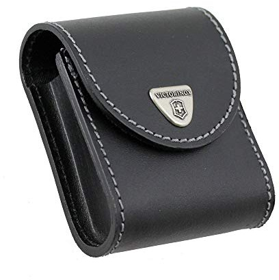 Victorinox Swiss Army SwissChamp XAVT Leather Belt Pouch, Black