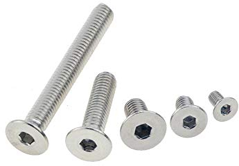 schlüsselkopf Din7991 M2,5 M3 M4 M5 M6 M8 Edelstahl 304 Sechskantschraube Flache Senkkopfschraube, 20 mm, 5 Stück M8