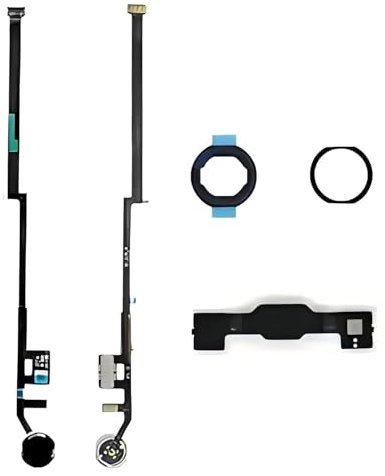 Dedyel Home Button Replacement for iPad 9/8/7 Gen 10.2 A2602 A2603 A2604 A2605 A2270 A2428 A2429 A2430 A2197 A2198 A2200 ncl Flex Cable Connector (Black)