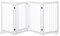 PawHut Wooden Freestanding Pet Gate 4 Panels Foldable Dog Safety Fence White