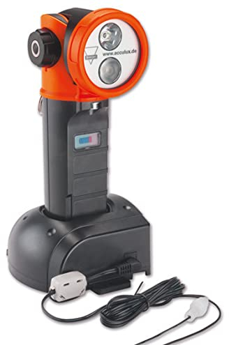Acculux 458591 - HL 25 EX Set LED-Knickkopf-Handleuchte, EX-geschützte Handleuchte IP 67 für den Einsatz in Gas- und Staub-explosionsgefährdeten Bereichen