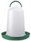 Agrarflora Hühnertränke 10L, grün - Geflügeltränke für Hühner - Automatische Wassertränke - Stülptränke, Kükentränke, Wachteltränke, Vogeltränke - Wasserspender mit Bajonettverschluss & Aufhängung