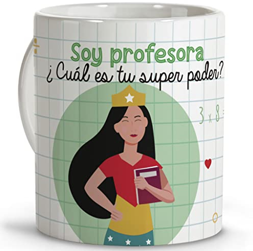 Professeur Cadeaux Originaux Mug Professeur Cadeaux Originaux pour Enseignants Tasse en Céramique Différents Designs. PROFESSEUR PUISSANCE