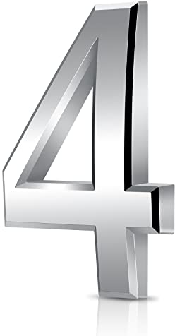 Vicloon Numero Civico, Numero Civico Segnale in ABS Acrilico, 3D Moderna Porta Numeri Segnaletica Targa Numeri Indirizzo Di Casa, 3 Pollici (7.5cm), Galleggiante Aspetto E Facile Da Installare