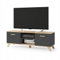 VBChome TV-Schrank 150 x 40 x 52 cm Antrazit Griffe Tv-Regal Fernsehtisch mit 2 Türen Holz Mehrzweckschrank für Flur Schlafzimmer Wohnzimmer Kinderzimmer