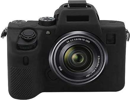 PULUZ Digital Camera Case for Sony A7III/A7S3/A7RIII/A7SIII Soft Silicone Rubber Protective The Camera Body Case Skin Camera Protector Cover (Black)