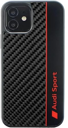Audi Carbon Fiber Hülle für iPhone 11 / Xr 6.1 Schwarz Hard AUS-TPUPCIP11-R8/D1-BK