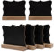Abwischbare Holzkreidetafel, 6pcs Mini Chalkboard Zeichen, Kreidetafeln Klein zum Beschriften, Tischplatte Schilder für Buffet, Kunststoff Tafeln für Hochzeit